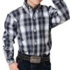 Roper Boys' Plaid Button Down Shirt