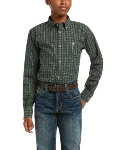 Ariat Boys' Pro Series Bear Classic Fit Button Down Shirt