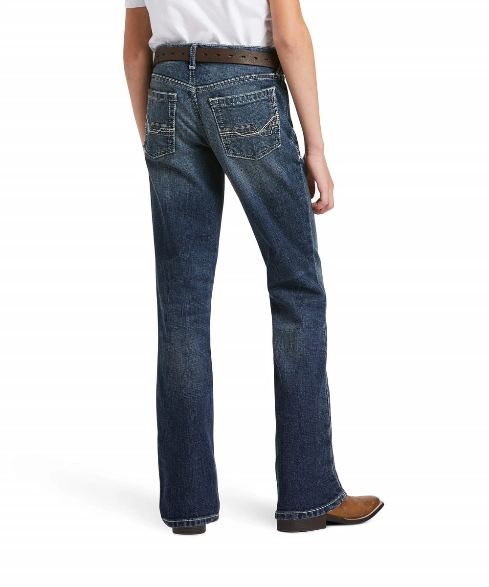 Ariat Boys' B4 Augustus Boot Cut Jean 2 Ariat Boys' B4 Augustus Boot Cut Jean - Image 2