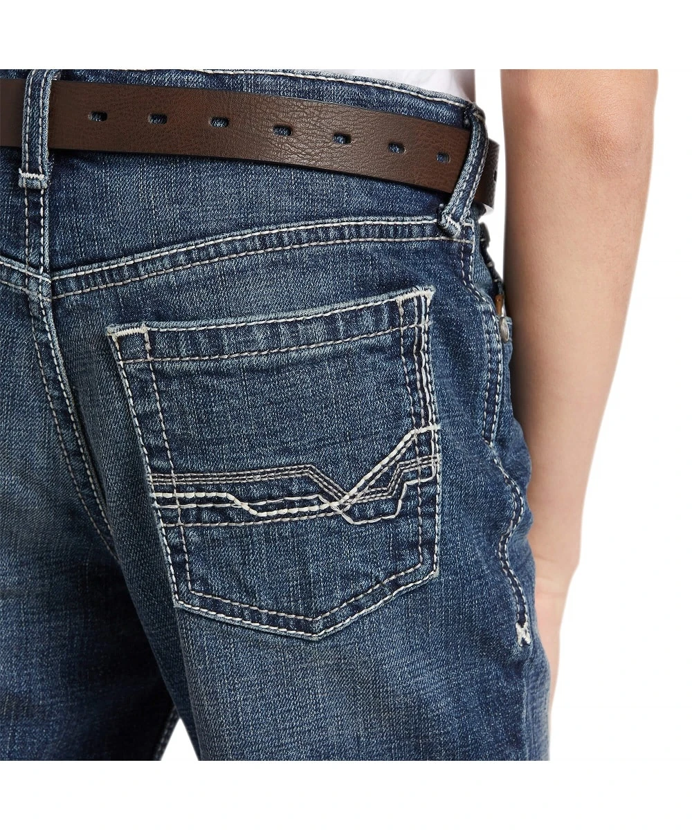 Ariat Boys' B4 Augustus Boot Cut Jean 3 Ariat Boys' B4 Augustus Boot Cut Jean - Image 3