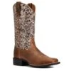 Ariat Women's Round Up Leopard Print Boot