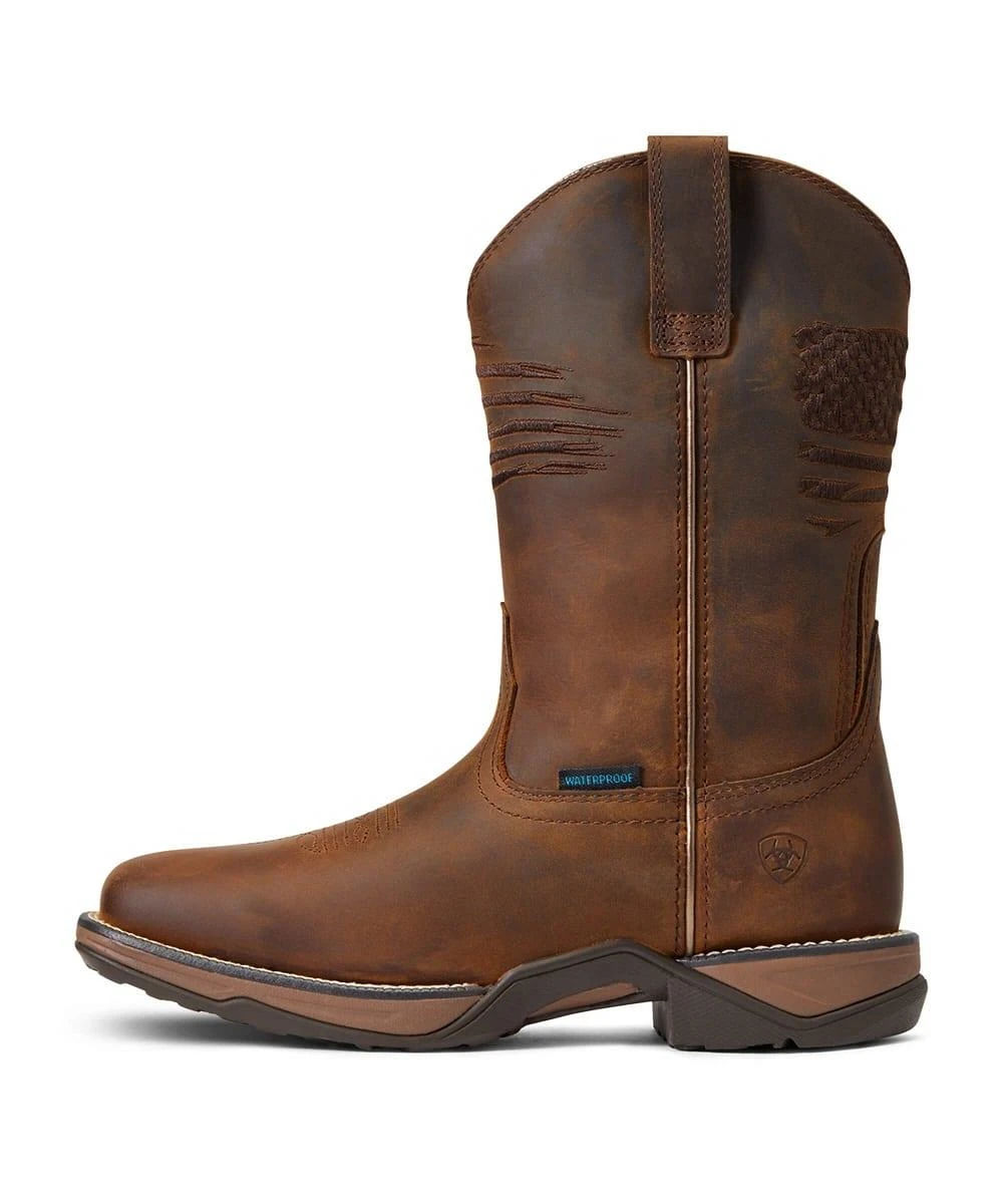 Ariat Women's Anthem Patriotic Waterproof Western Boot 2 Ariat Women's Anthem Patriotic Waterproof Western Boot - Image 2