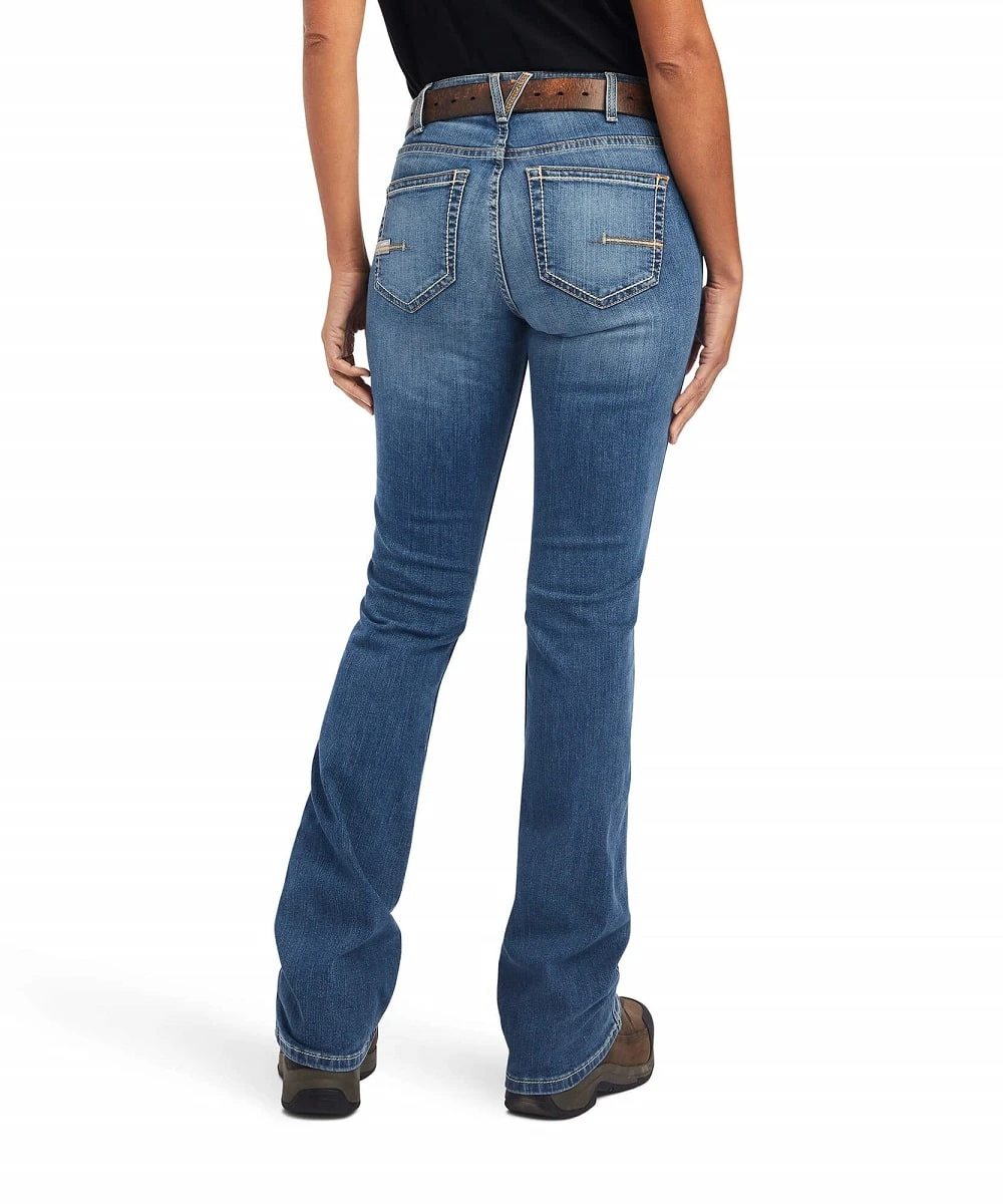 Ariat Women's Rebar Riveter Boot Cut Jean 2 Ariat Women's Rebar Riveter Boot Cut Jean - Image 2