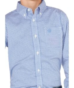 Ariat Boys' Nory Classic Fit Button Down Shirt -Apparel Line Shop 10042248 c
