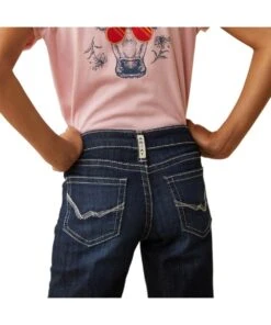 Ariat Girls' R.E.A.L. Ryki Wide Leg Jean -Apparel Line Shop 10043205 pocket