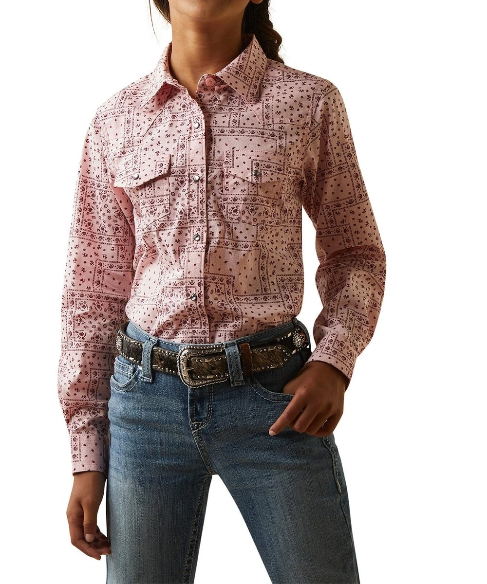 Ariat Girls' Paisley Snap Shirt 1 Ariat Girls' Paisley Snap Shirt