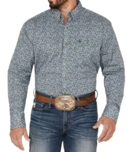 Wrangler Men's Paisley Button Down Shirt