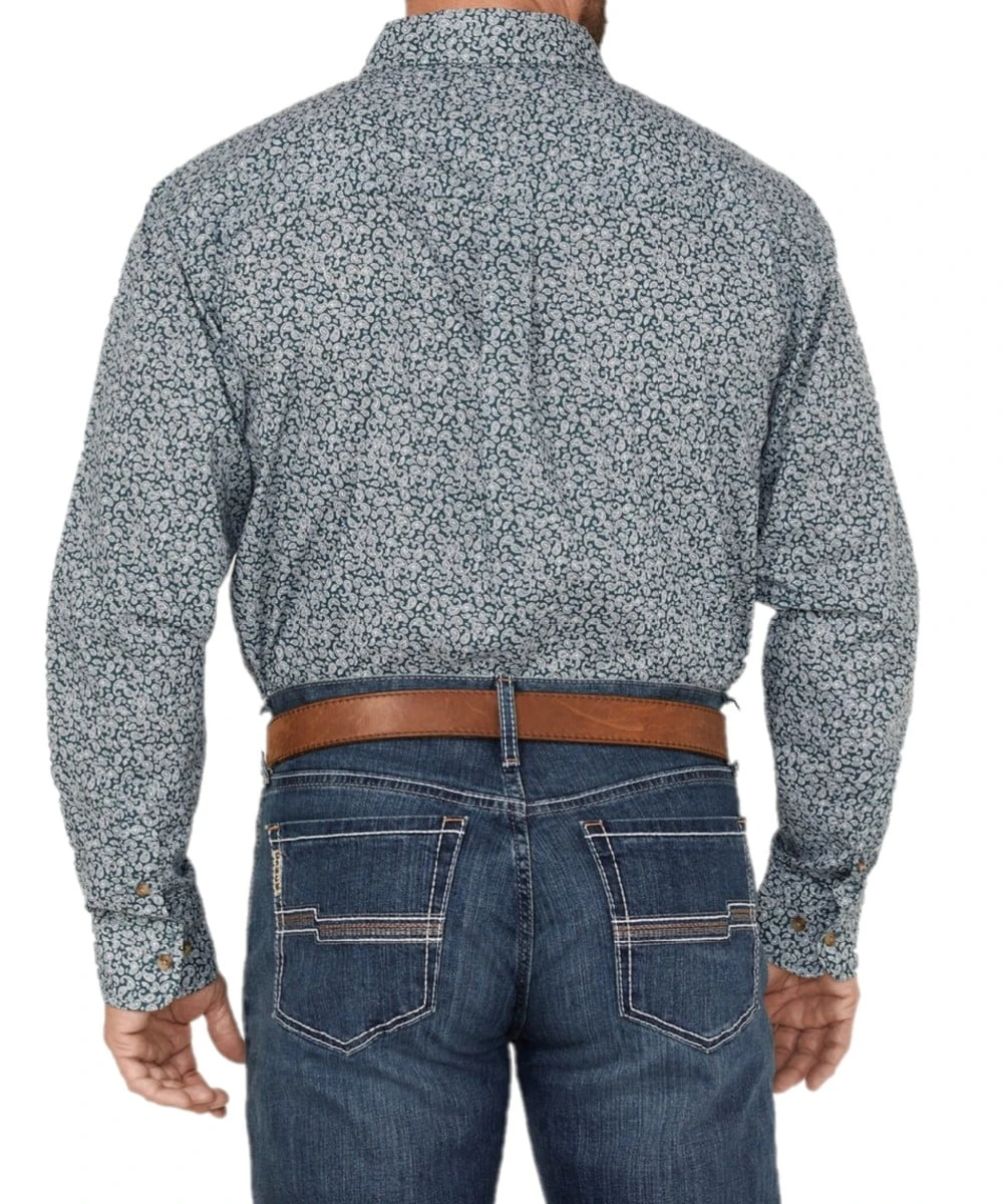 Wrangler Men's Paisley Button Down Shirt 2 Wrangler Men's Paisley Button Down Shirt - Image 2