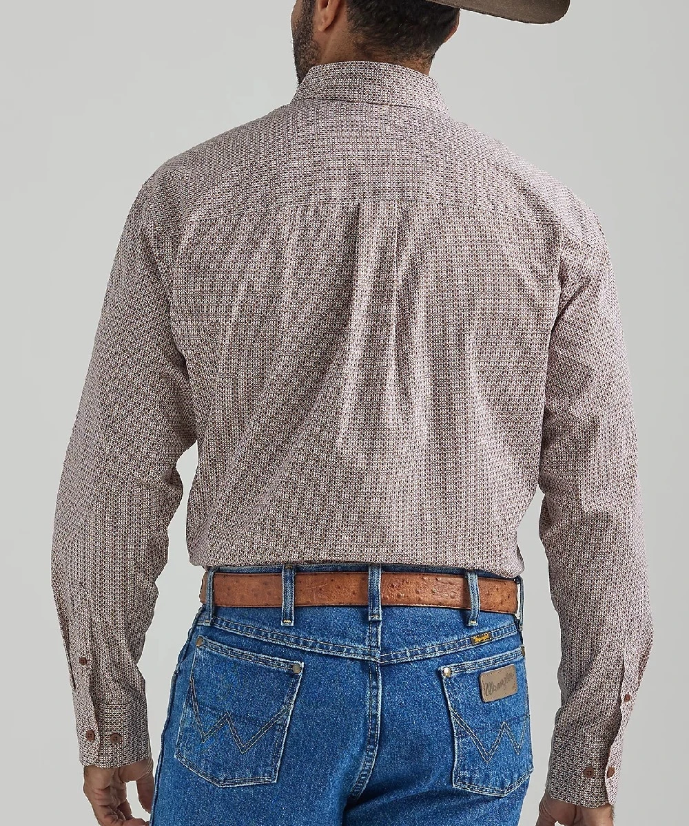 Wrangler Men's George Strait Print Button Down Shirt 2 Wrangler Men's George Strait Print Button Down Shirt - Image 2