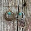 J. Forks Designs Women's Bronze Circle Earrings