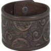 Trenditions Women's Justin Tooled Leather Cuff
