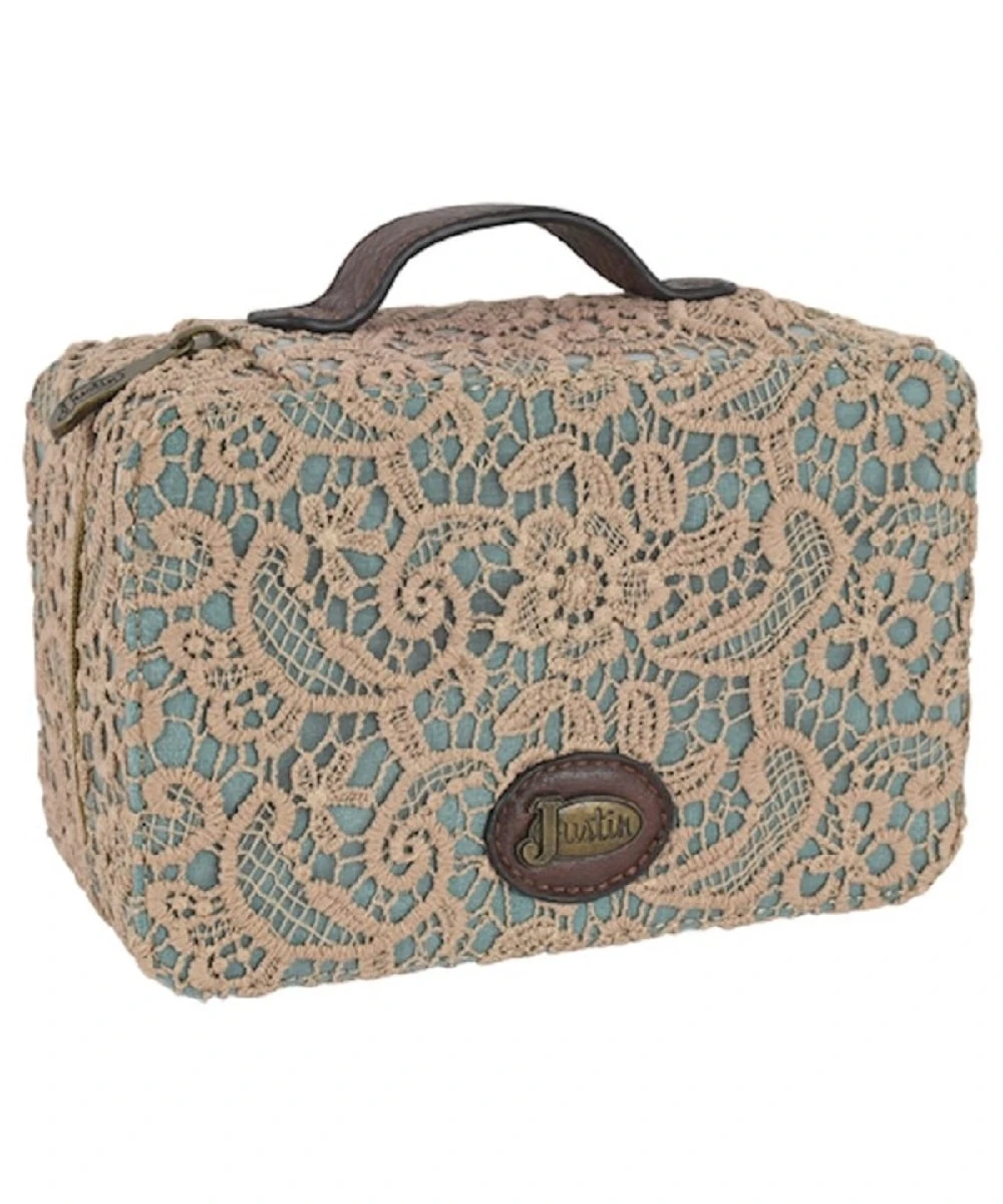 Trenditions Women's Justin Turquoise And Lace Jewelry Organizer 1 Trenditions Women's Justin Turquoise And Lace Jewelry Organizer