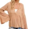 Hem & Thread Women's Babydoll Blouse