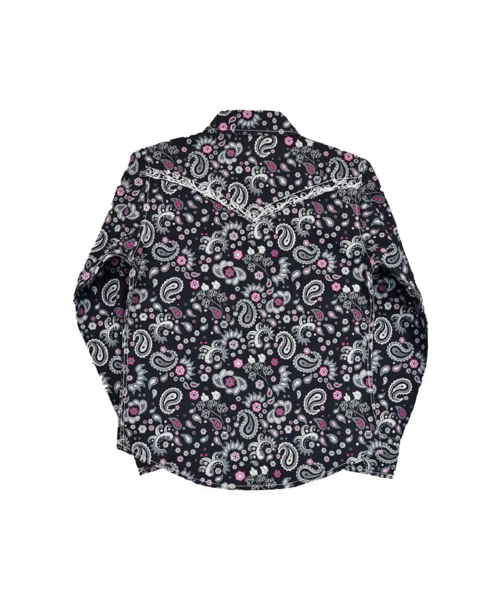 Cowgirl Hardware Toddler Girls' Paisley Snap Shirt 2 Cowgirl Hardware Toddler Girls' Paisley Snap Shirt - Image 2