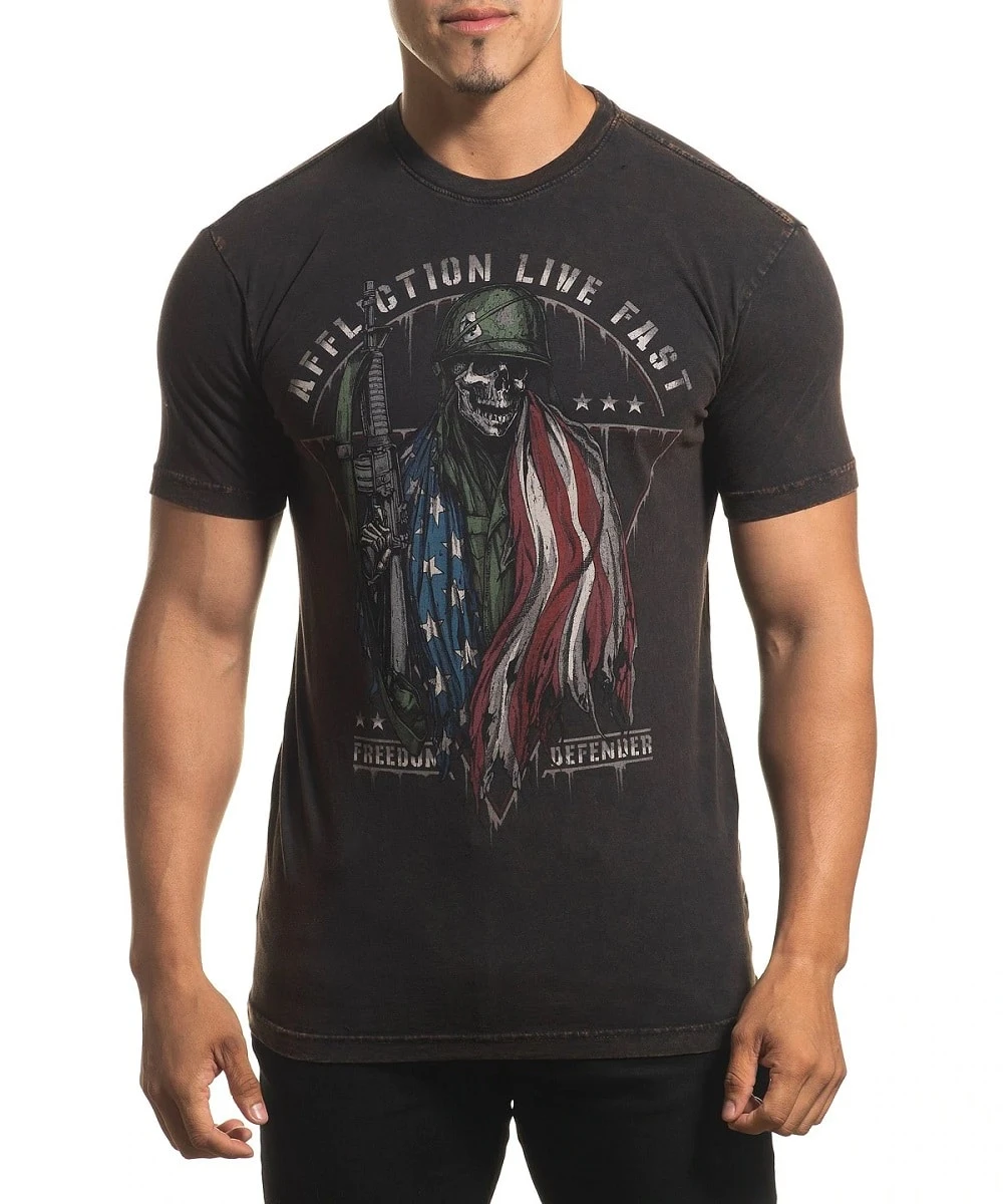 Affliction Men's Freedom Defender Tee 1 Affliction Men's Freedom Defender Tee