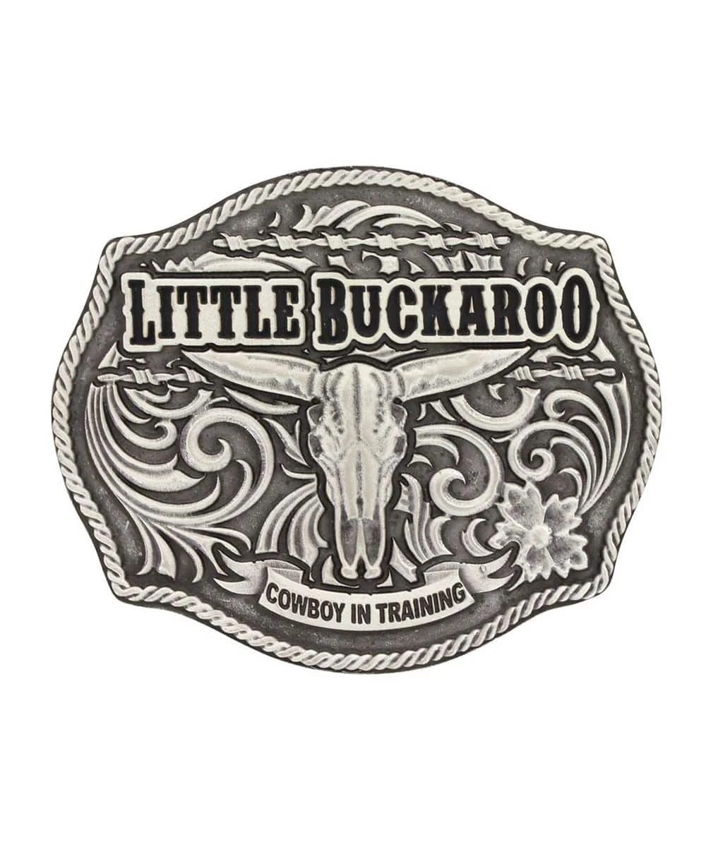 Montana Silversmiths Boys' Little Buckaroo Attitude Buckle 1 Montana Silversmiths Boys' Little Buckaroo Attitude Buckle