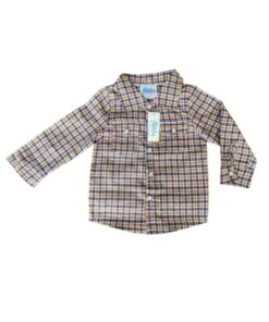 Shea Baby Toddler Boys' Plaid Snap Shirt