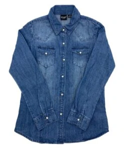 Cruel Girl Girls' Chambray Snap Shirt