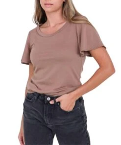 Mikarose Women's Ruffle Sleeve Top