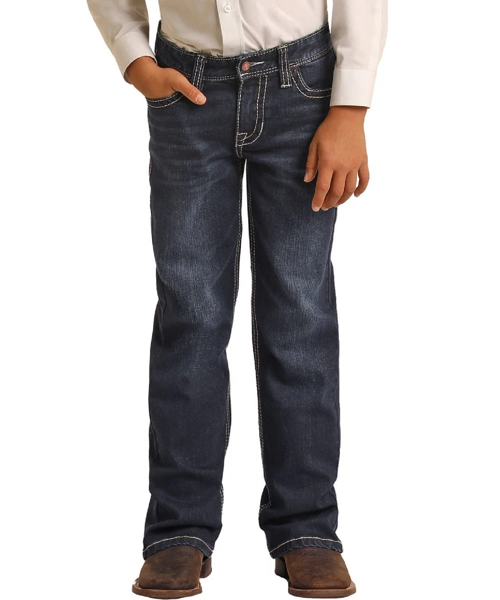 Rock & Roll Cowboy Boys' BB Gun Bootcut Jean 1 Rock & Roll Cowboy Boys' BB Gun Bootcut Jean