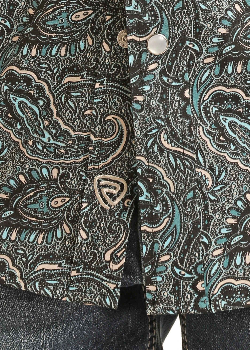 Rock & Roll Cowboy Boys' Paisley Snap Shirt 2 Rock & Roll Cowboy Boys' Paisley Snap Shirt - Image 2