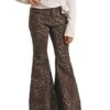 Rock & Roll Cowgirl Girls' Cheetah Bell Bottom Jean