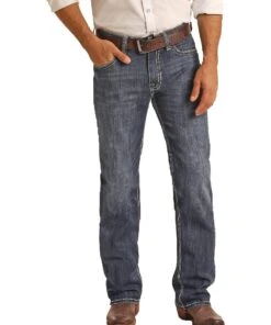 Rock & Roll Cowboy Men's Double Barrel Straight Leg Jean