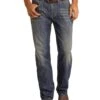 Rock & Roll Cowboy Men's Double Barrel Straight Bootcut Jean