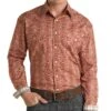 Panhandle Men's Roughstock Aztec Paisley Snap Shirt