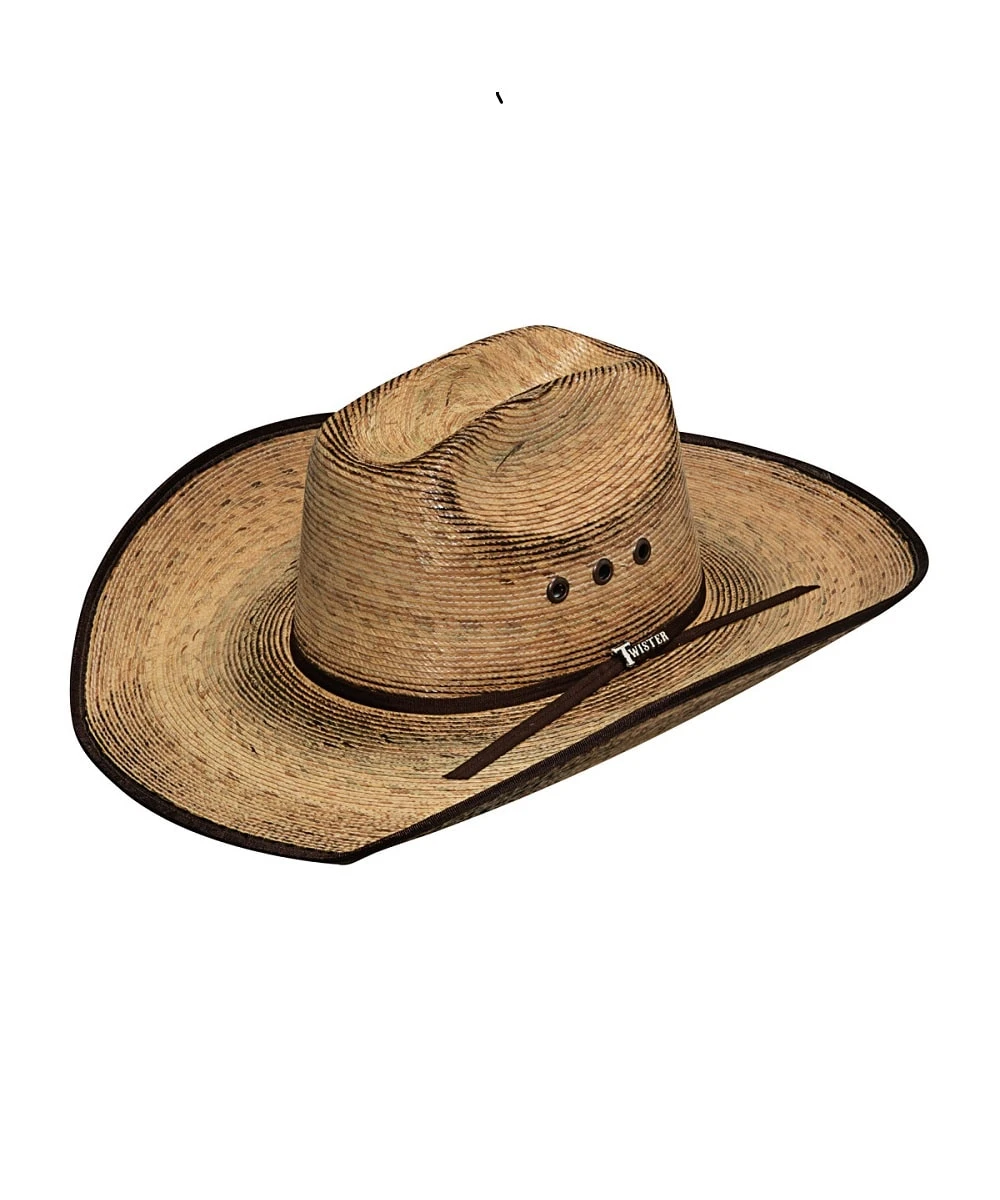 M&F Western Twister Fired Palm Alamo Straw Hat 1 M&F Western Twister Fired Palm Alamo Straw Hat