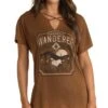 Panhandle Women's Strappy Neck Dolman Tee