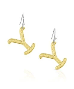 Montana Silversmiths Women's Yellowstone Brand Earrings