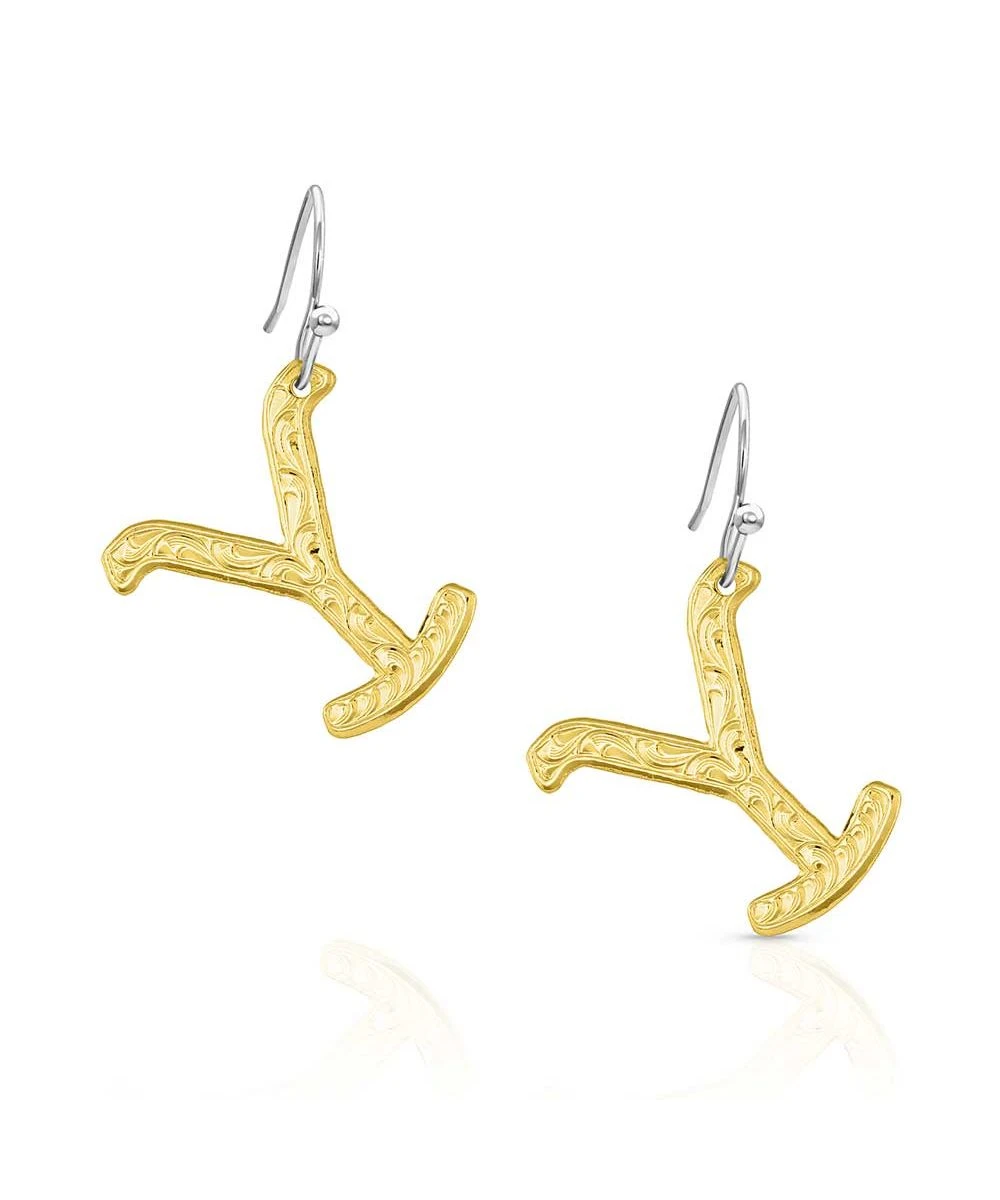 Montana Silversmiths Women's Yellowstone Brand Earrings 1 Montana Silversmiths Women's Yellowstone Brand Earrings