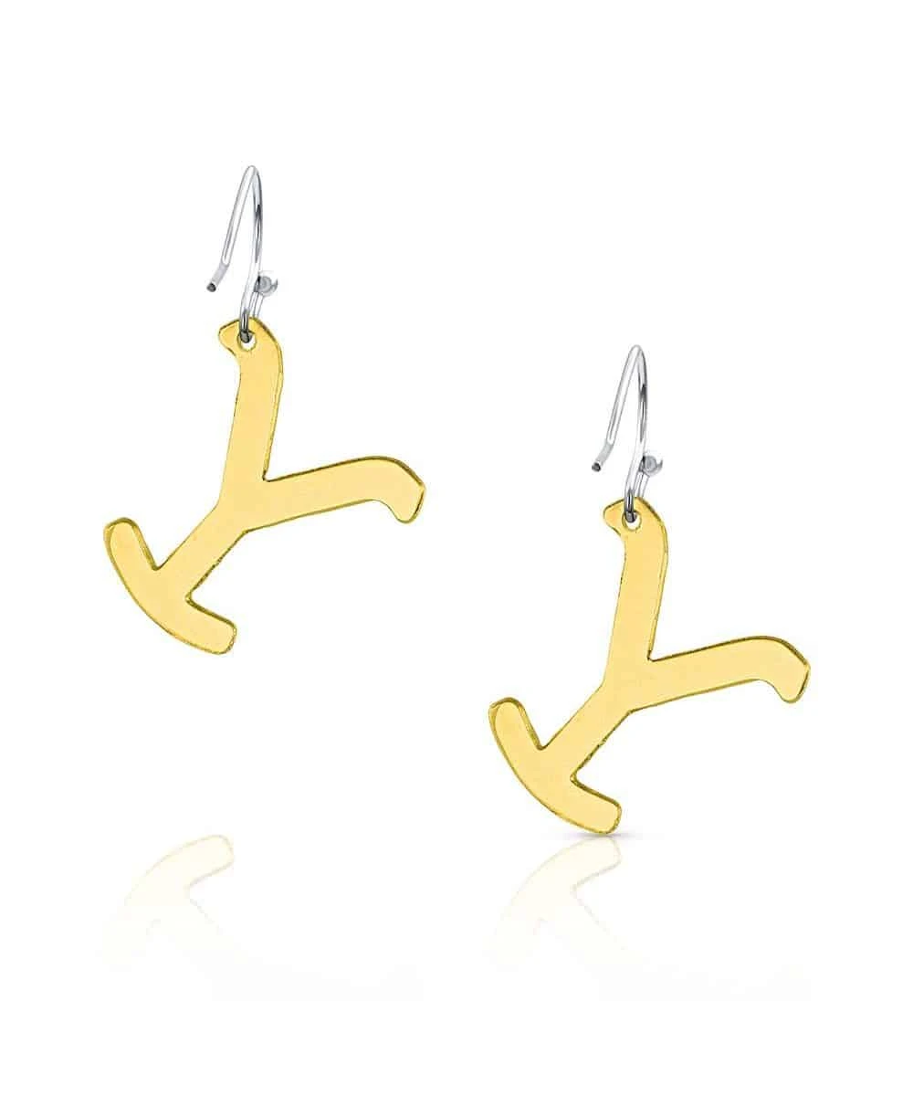 Montana Silversmiths Women's Yellowstone Brand Earrings 2 Montana Silversmiths Women's Yellowstone Brand Earrings - Image 2