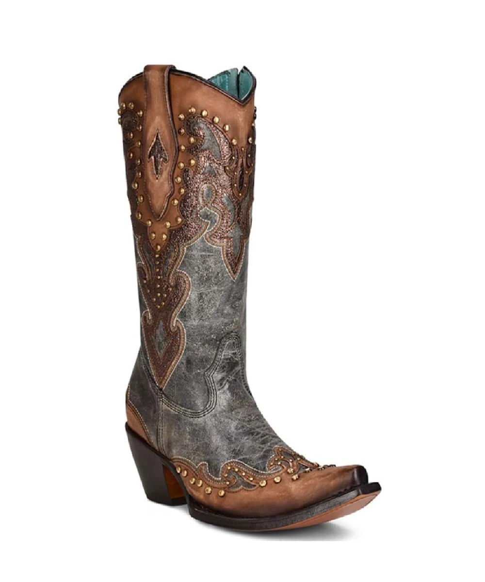 Corral Women's Almond Laser Western Boot 1 Corral Women's Almond Laser Western Boot