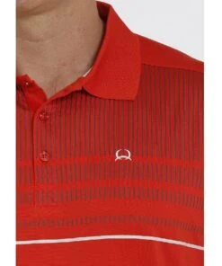 Cinch Men's Red Arenaflex Polo Shirt 5 Cinch Men's Red Arenaflex Polo Shirt -Apparel Line Shop mtk1834002 c