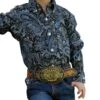 Cinch Infant Boys' Paisley Button Down Shirt
