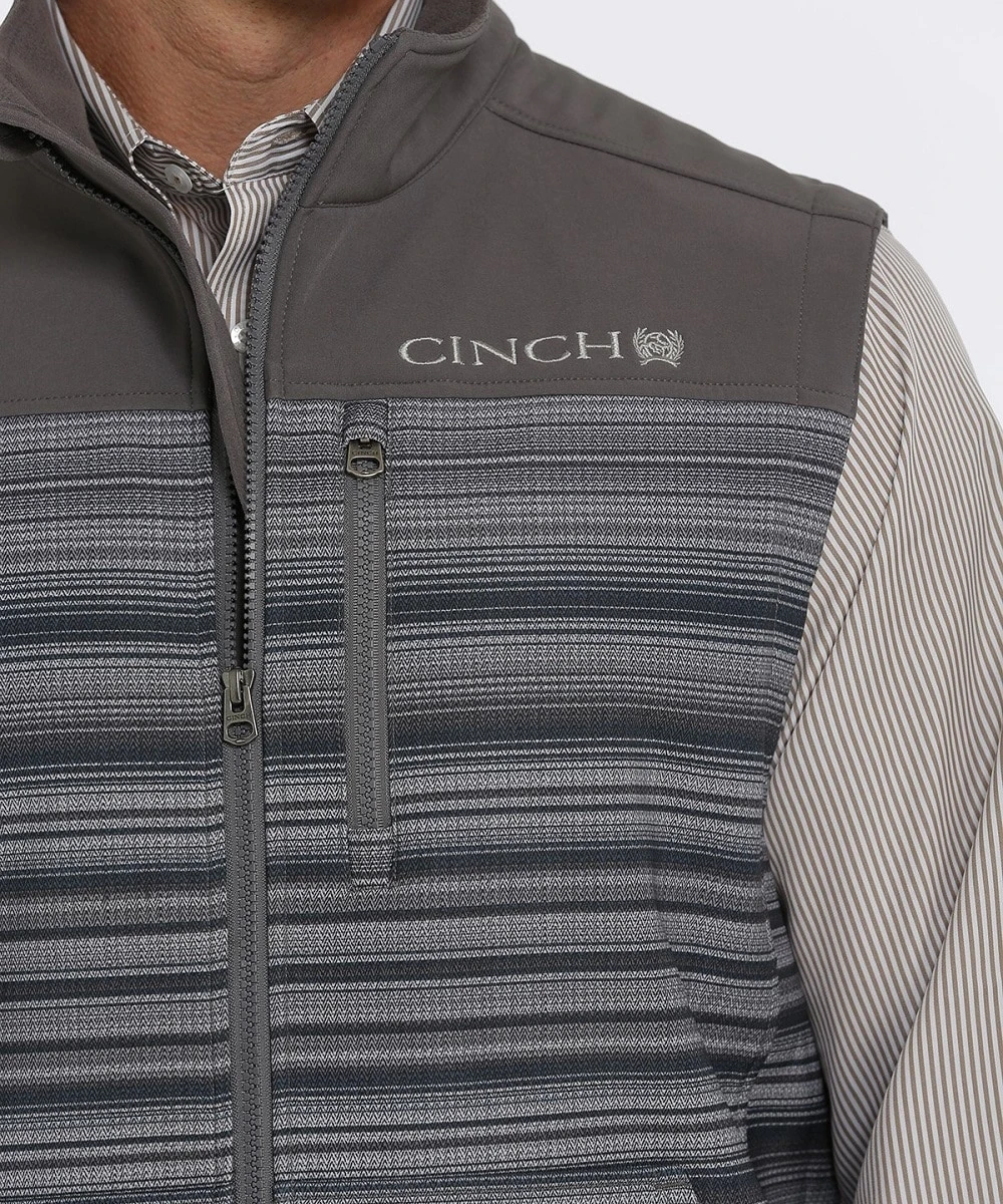 Cinch Men's Gray Bonded Vest 3 Cinch Men's Gray Bonded Vest - Image 3