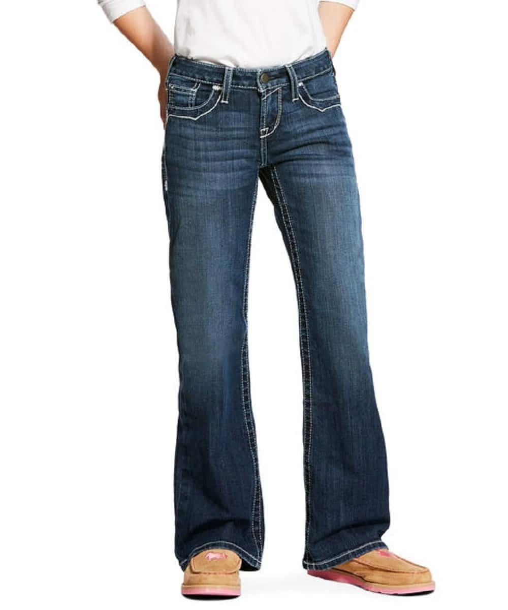 Ariat Girls' Entwined Boot Cut Jean 1 Ariat Girls' Entwined Boot Cut Jean