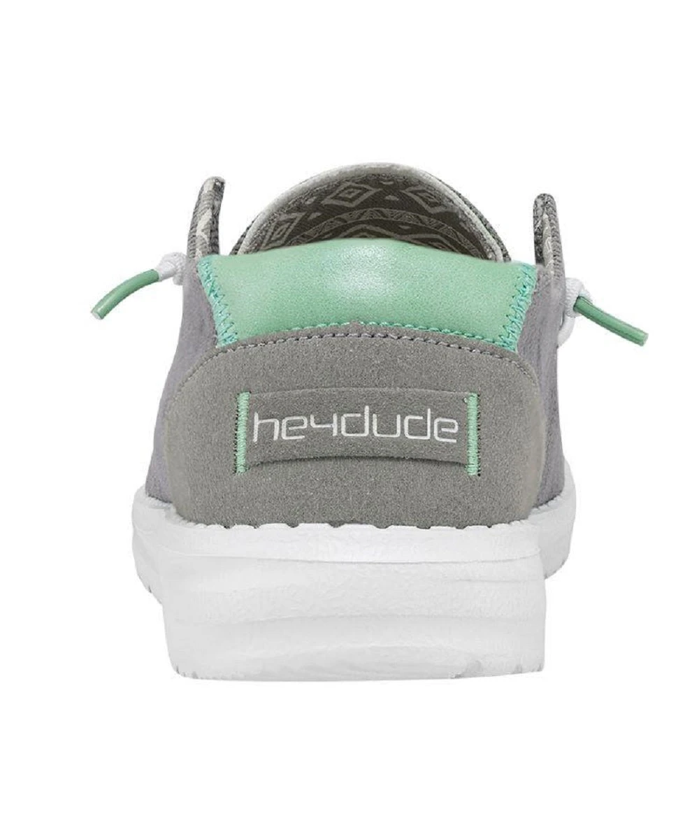 Hey Dude Women's Glacier Gray Wendy Corduroy Shoe 2 Hey Dude Women's Glacier Gray Wendy Corduroy Shoe - Image 2