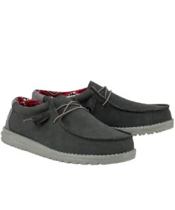 Hey Dude Men's Quarry Wally Recycled Leather Shoe 7 Hey Dude Men's Quarry Wally Recycled Leather Shoe -Apparel Line Shop products 150202995 a