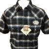Ely Walker Men's Cattleman Plaid Short Sleeve Snap Shirt