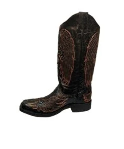 Corral Women's Black Wings And Cross Inlay Boot -Apparel Line Shop products A3797 side