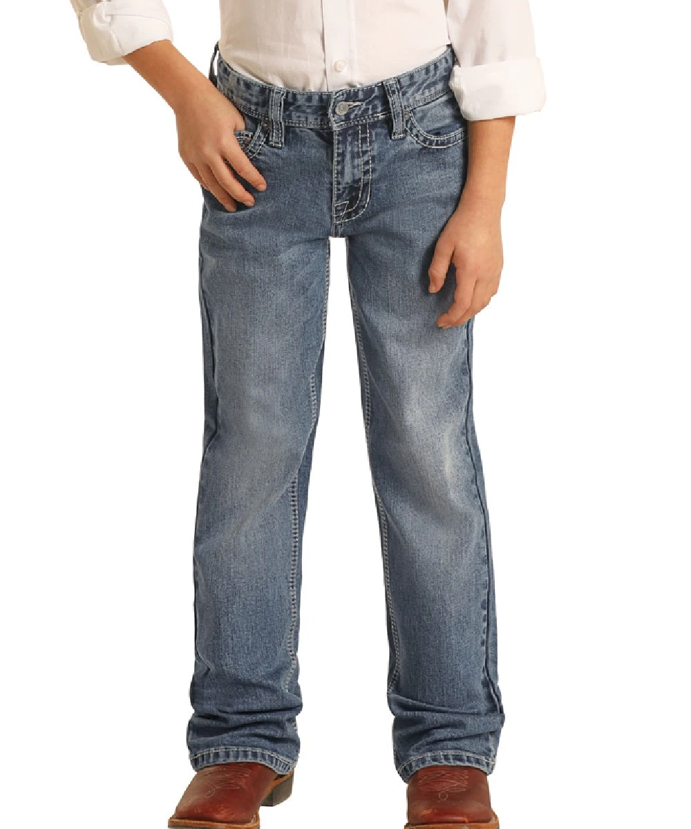 Rock & Roll Cowboy Boys' Reflex Boot Cut Jean 1 Rock & Roll Cowboy Boys' Reflex Boot Cut Jean