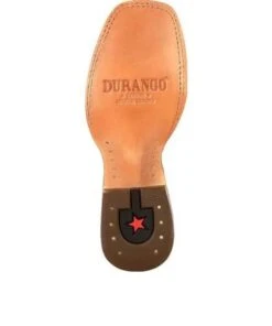 Durango Women's Full Quill Ostrich Antiqued Saddle Western Boot -Apparel Line Shop products DRD0389sole