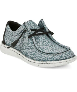 Justin Women's Hazer Turquoise Print Casual Shoe