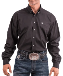 Cinch Men's Black Button Down Shirt