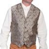 Scully Men's Taupe Paisley Vest
