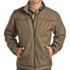 Panhandle Men's Powder River Bonded Herringbone Soft Shell Jacket