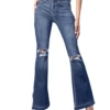 Kancan Women's High Rise Flare Jean
